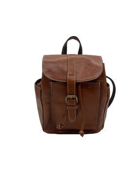 Patricia Nash Brown Leather Aberdeen Backpack